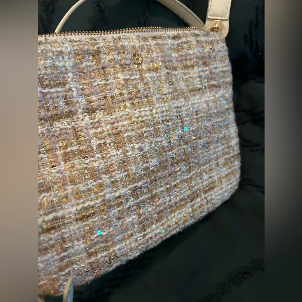 LC by Lauren Conrad crossbody tweed purse